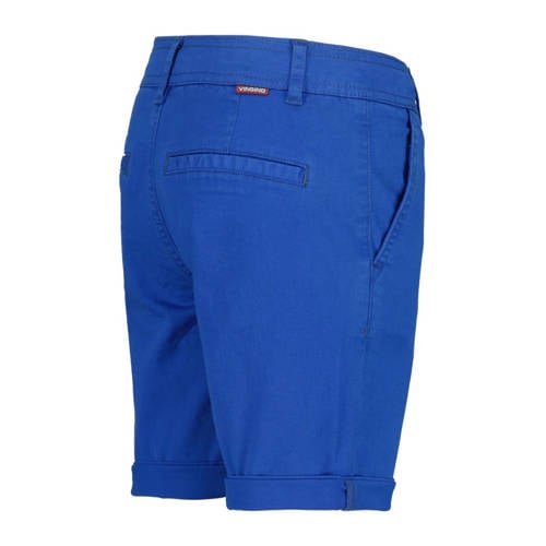 VINGINO regular fit chino short Taormina hardblauw Korte broek Jongens Stretchkatoen 104