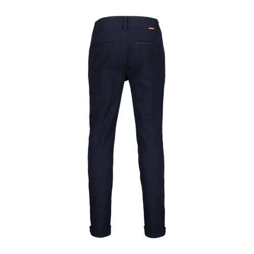 VINGINO regular fit broek Torino donkerblauw Jongens Katoen Effen 104