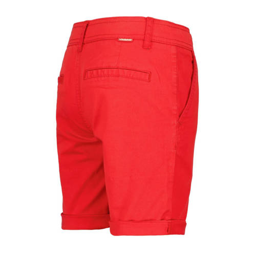 VINGINO regular fit chino short Taormina felrood Korte broek Jongens Stretchkatoen 92