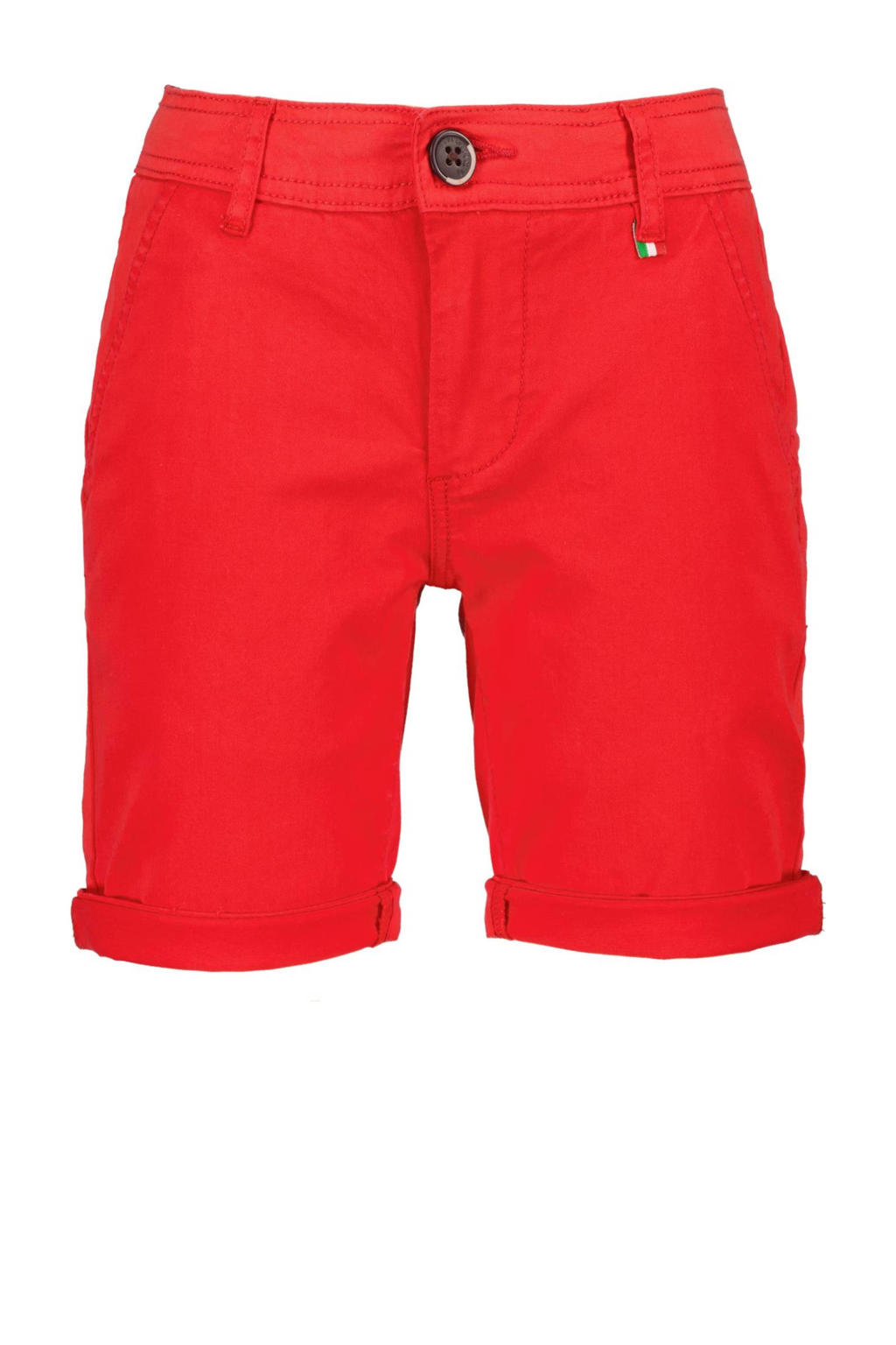 Rode jongens Vingino regular fit chino short Taormina van stretchkatoen met effen