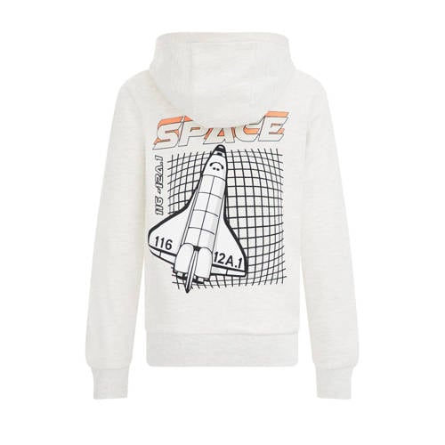 WE Fashion hoodie met backprint wit Sweater Backprint 110 116