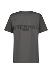 thumbnail: Grijze jongens Vingino T-shirt Hodd van stretchkatoen met printopdruk, korte mouwen en ronde hals