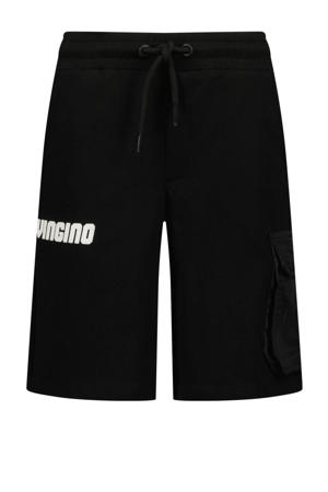 sweatshort Resi met printopdruk zwart