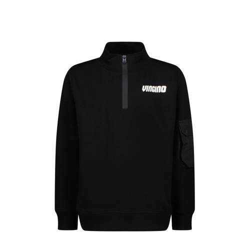 Vingino sweater Nesani met logo zwart Logo