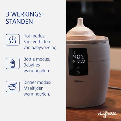 Difrax flessenwarmer | Flessenwarmer van | Baby > Voeding > Flesvoeding