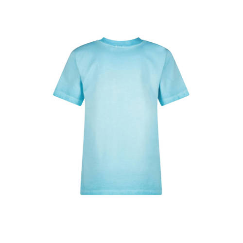 VINGINO T-shirt Hapo met logo aquablauw Jongens Katoen Ronde hals Logo 128