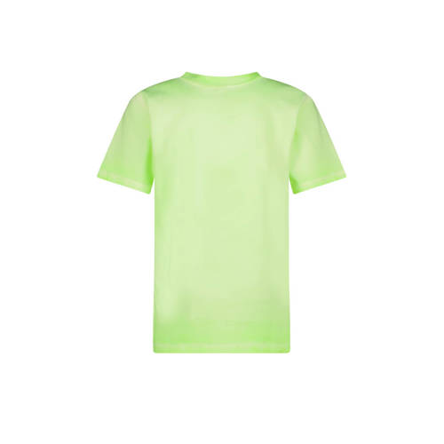 VINGINO T-shirt Hapo met logo neongroen Jongens Katoen Ronde hals Logo 128