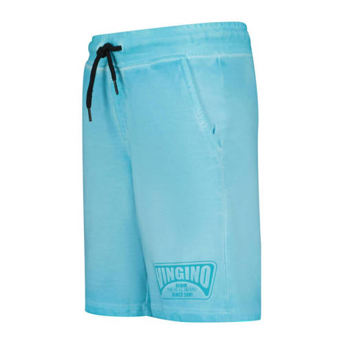 VINGINO sweatshort Rames met logo aquablauw Korte broek Jongens Katoen 128