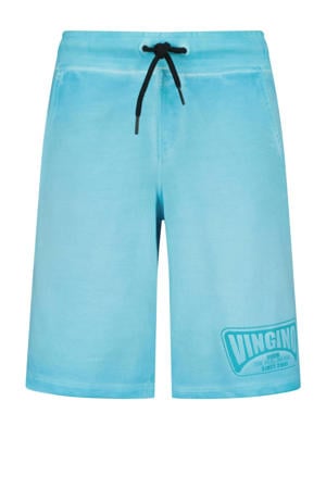 sweatshort Rames met logo aquablauw