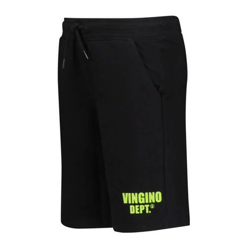 VINGINO sweatshort Ramto met logo zwart Korte broek Jongens Katoen Logo 128