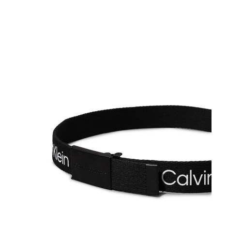 Calvin Klein Riem Zwart Polyester Logo