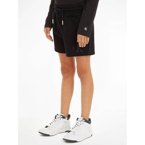 Calvin Klein sweatshort zwart Korte broek Meisjes Katoen Effen 128