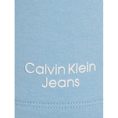 Calvin Klein Jeans sweatshort lichtblauw Korte broek Jongens Stretchkatoen 116