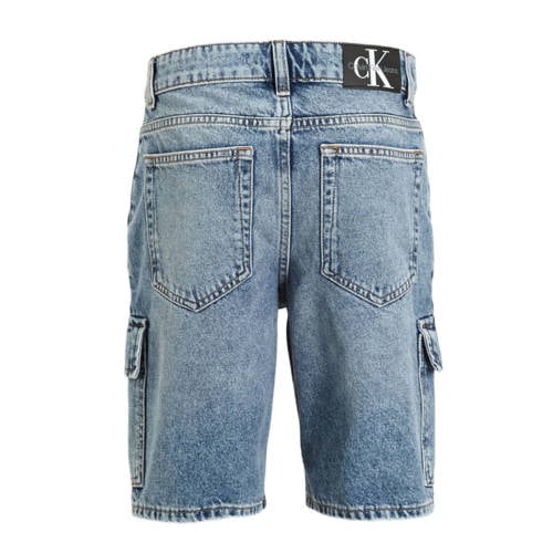 Calvin Klein denim short blue denim Korte broek Blauw Jongens Katoen Effen 116