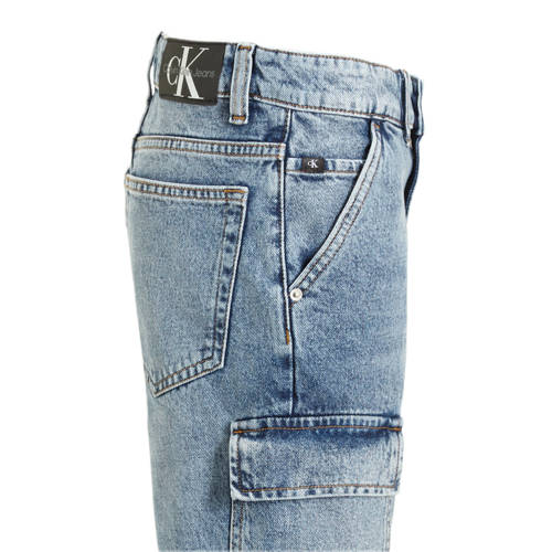 Calvin Klein denim short blue denim Korte broek Blauw Jongens Katoen Effen 116