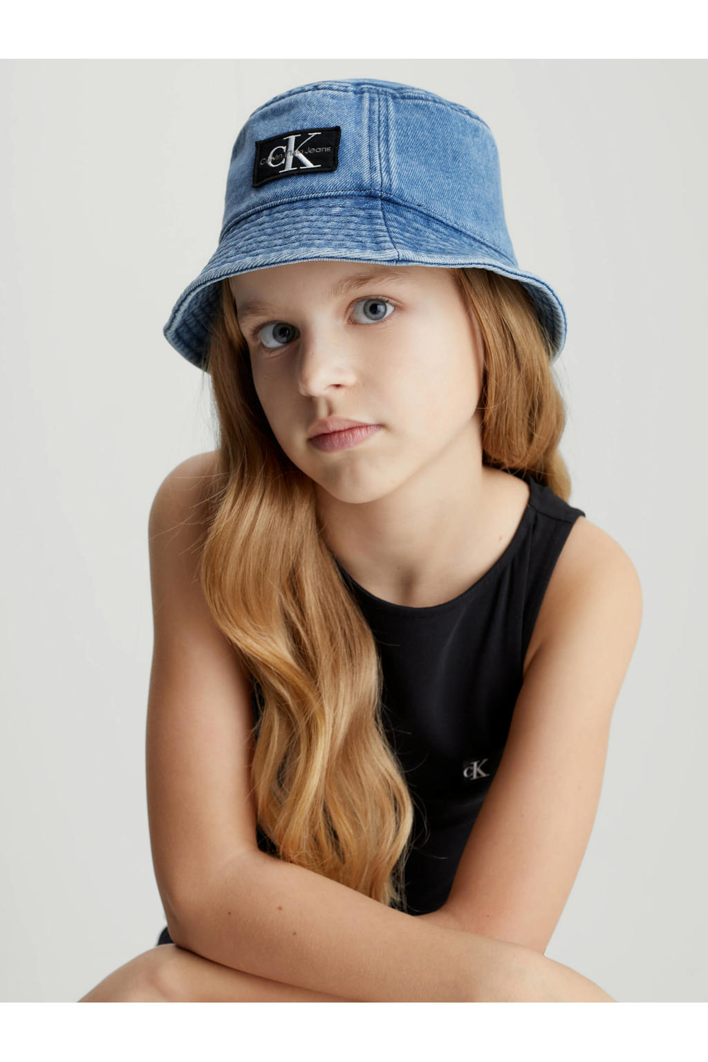 Calvin Klein bucket hat denim | kleertjes.com