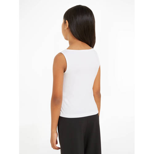 Calvin Klein T-shirt wit Meisjes Stretchkatoen Ronde hals Effen 128