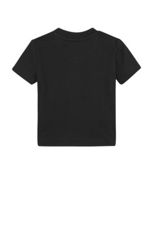 baby T-shirt met logo zwart