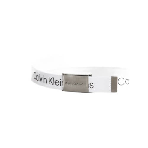 Calvin Klein Koppelriem CANVAS LOGO METALLIC BUCKLE BELT