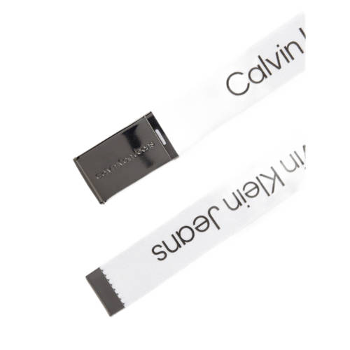 Calvin Klein Riem Wit Jongens Meisjes Polyester Tekst