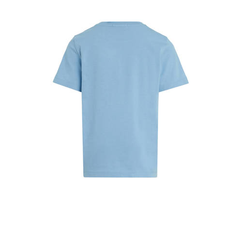 Calvin Klein T-shirt babyblauw Jongens Katoen Ronde hals 104