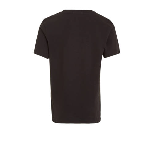 Calvin Klein T-shirt zwart Katoen Ronde hals Effen 104