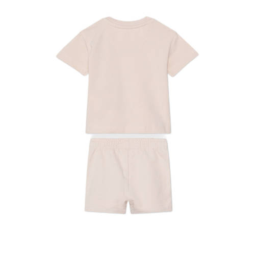 Calvin Klein baby shortama beige Jongens Stretchkatoen Ronde hals Effen 68