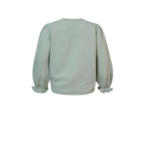 Noppies gebloemde sweater Eustis groen Bloemen 92