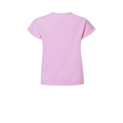 Noppies T-shirt Elberta met printopdruk roze Meisjes Stretchkatoen Ronde hals 92
