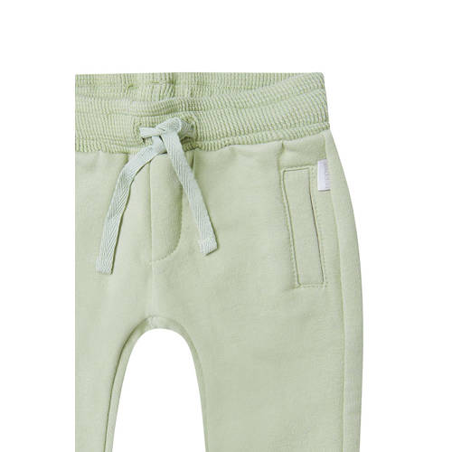 Noppies baby regular fit broek Boling groen Jongens Stretchkatoen Effen 50