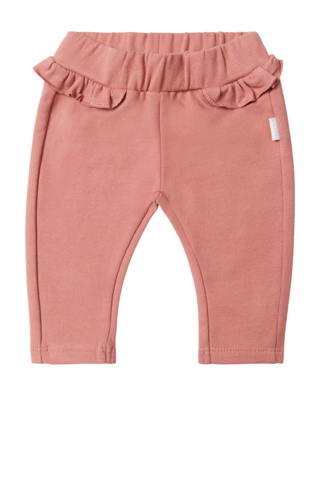 Roze meisjes Noppies baby regular fit broek Cambridge van stretchkatoen met elastische tailleband