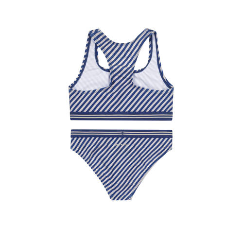 Tumble 'n Dry crop bikini Sol donkerblauw lichtroze Meisjes Gerecycled polyester 110 116