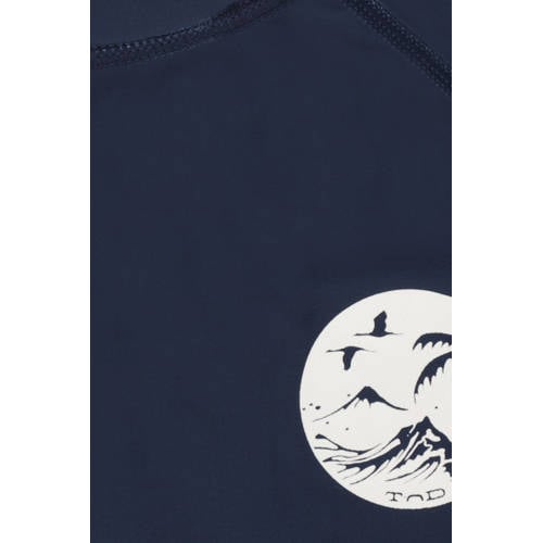 Tumble 'n Dry UV T-shirt Coast donkerblauw UV shirt Jongens Gerecycled polyester Ronde hals 134 140