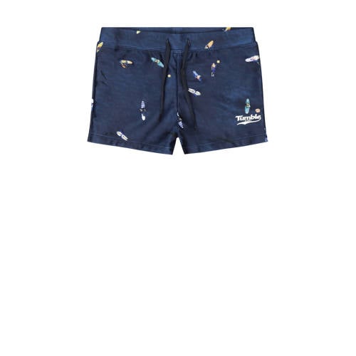 Tumble 'n Dry zwemshort Pacific donkerblauw Zwemboxer Jongens Gerecycled polyester