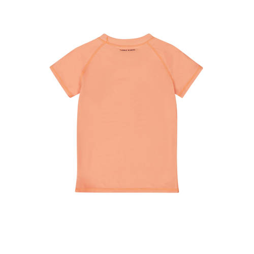 Tumble 'n Dry UV T-shirt Coast oranje UV shirt Jongens Gerecycled polyester Ronde hals 98 104