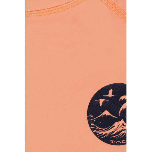 Tumble 'n Dry UV T-shirt Coast oranje UV shirt Jongens Gerecycled polyester Ronde hals 110 116