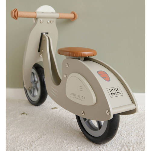 Little Dutch loopscooter olive Loopauto | Loopauto van