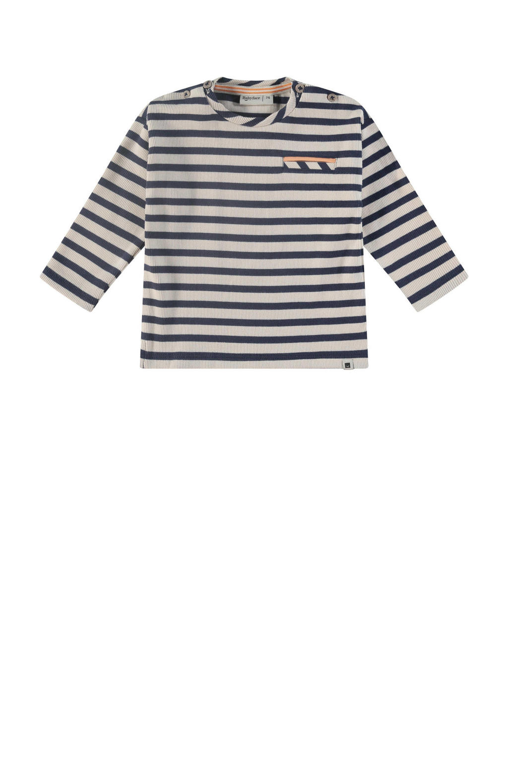 Babyface baby gestreepte longsleeve blauw/wit