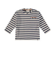 thumbnail: Babyface baby gestreepte longsleeve blauw/wit