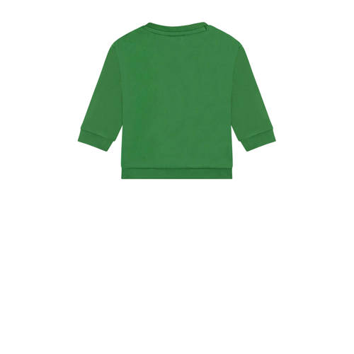 Babyface baby trui met printopdruk groen Jongens Stretchkatoen Ronde hals 56
