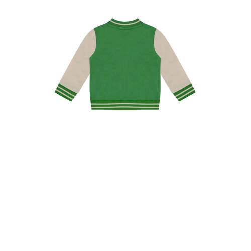 Babyface baby baseball jacket groen offwhite Jas Jongens Sweat Ronde hals 62