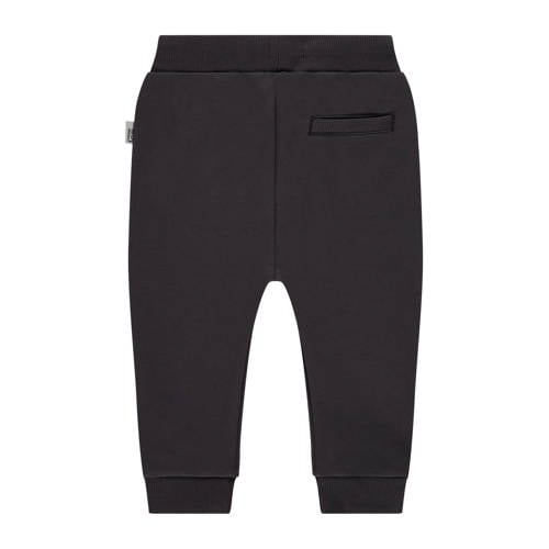 Babyface baby regular fit broek antraciet Grijs Jongens Stretchkatoen Effen 56