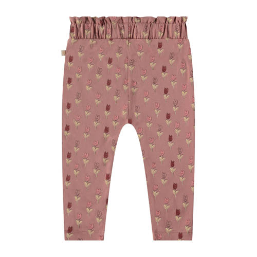 Babyface baby regular fit broek met all over print roze Meisjes Stretchkatoen 56