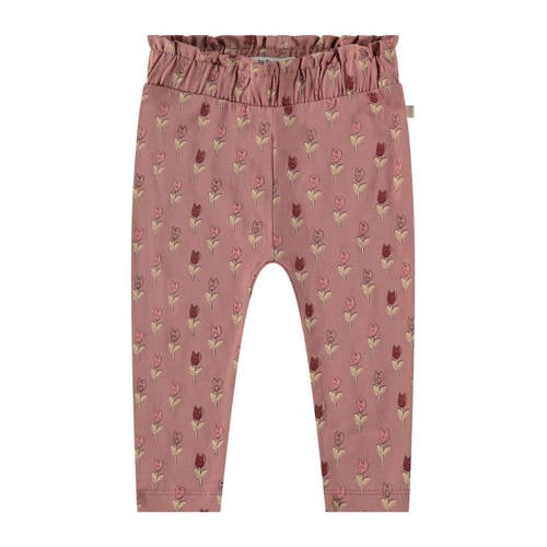 Babyface baby regular fit broek met all over print roze Meisjes Stretchkatoen