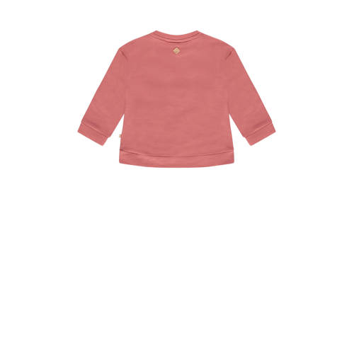 Babyface baby sweater met tekst roze Tekst 56 | Sweater van