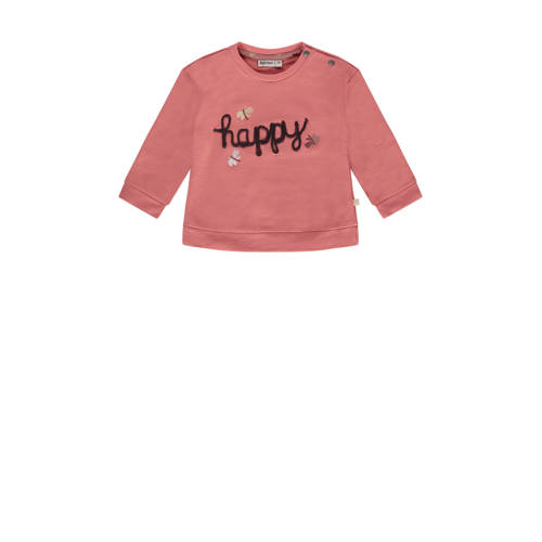 Babyface baby sweater met tekst roze Tekst