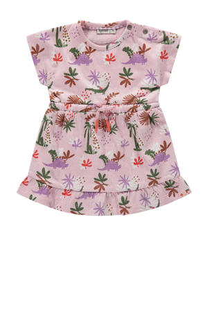 baby jurk met all over print roze
