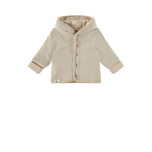 Babyface reversible tussenjas beige Jongens Meisjes Stretchkatoen Capuchon 50