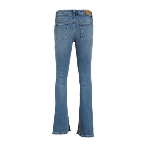 LTB flared jeans Rosie G met slijtage rosen safe wash Blauw Meisjes Stretchdenim 128