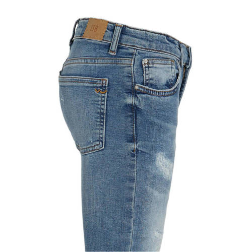 LTB flared jeans Rosie G met slijtage rosen safe wash Blauw Meisjes Stretchdenim 128